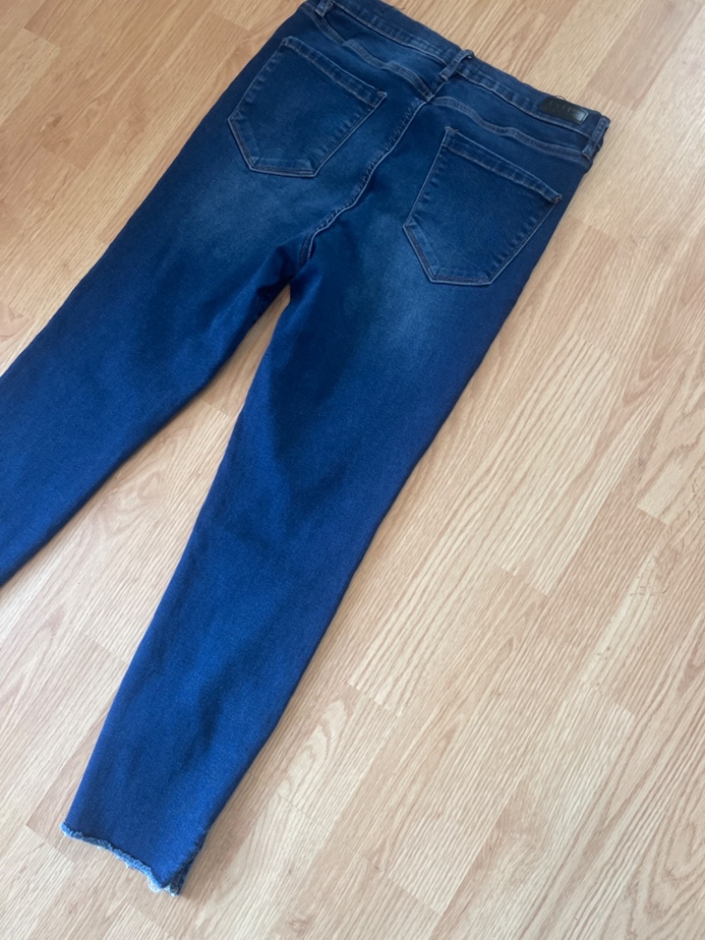 Nicole Miller SOHO High Rise Ankle Skinny Dark Wash Denim Jeans Size 12 - Picture 9 of 13